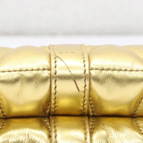Versace Golden Kleio Metallic Quilted Mini Bag - Picture 10 of 15